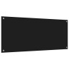 Crédence de cuisine 2 pcs Noir 120 x 50 cm verre trempé 623721623721