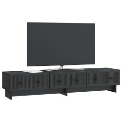 Meuble TV avec tiroir Noir 147 x 34,5 x 30 cm Bois d'ingénierie 623724623724