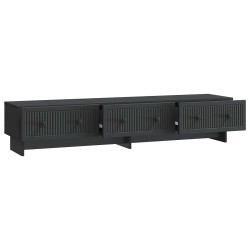 Meuble TV avec tiroir Noir 147 x 34,5 x 30 cm Bois d'ingénierie 623724623724