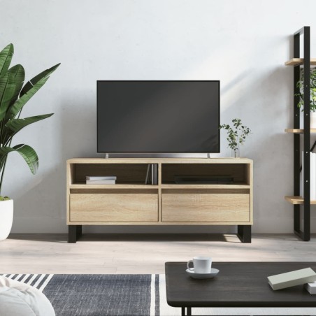 Meuble TV chêne sonoma 100x34,5x44,5 cm bois d'ingénierie 623738623738