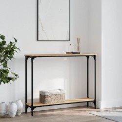 Table console chêne sonoma 100x22,5x75 cm bois d'ingénierie 623741623741