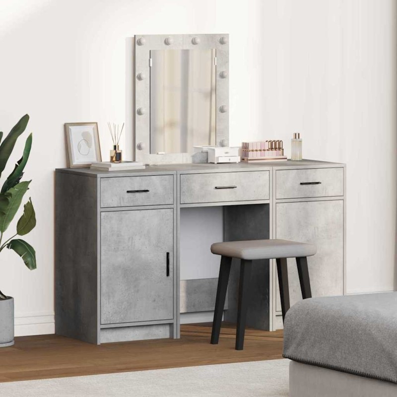 Table de Toilette Gris 50 x 41 x 135 cm Bois d'ingénierie 623742623742