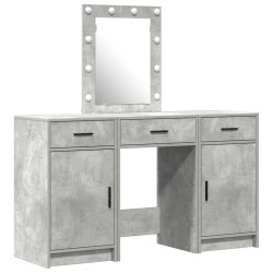 Table de Toilette Gris 50 x 41 x 135 cm Bois d'ingénierie 623742623742