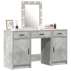 Table de Toilette Gris 50 x 41 x 135 cm Bois d'ingénierie 623742623742