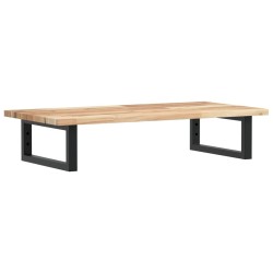 Étagère de vasque murale acier et bois massif d'acacia 623746623746