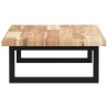 Étagère de vasque murale acier et bois massif d'acacia 623746623746