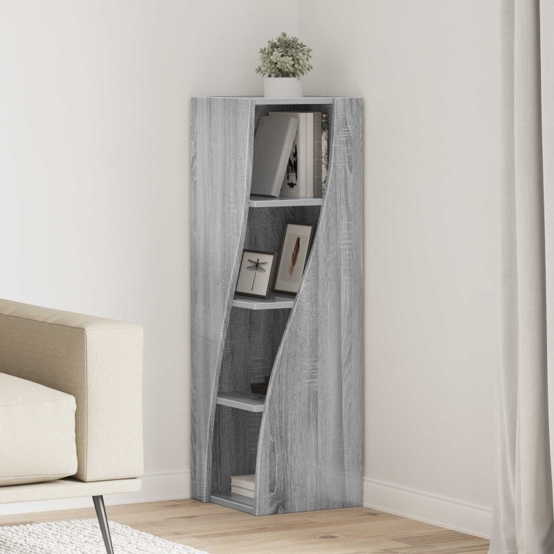 Meuble d'angle Gris Sonoma 32x32x102cm Bois d'ingénierie 623748623748