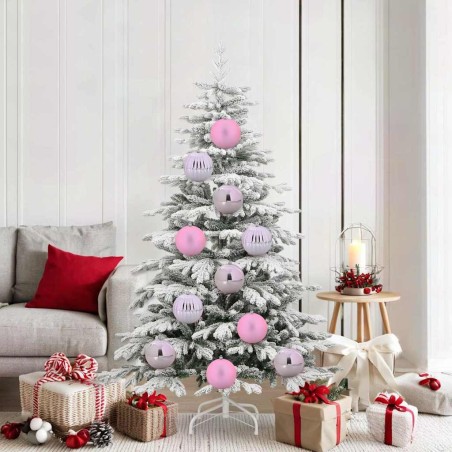 Ensemble de Boules de Noël XL 9 pc Rose Plastique 623749623749