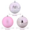 Ensemble de Boules de Noël XL 9 pc Rose Plastique 623749623749