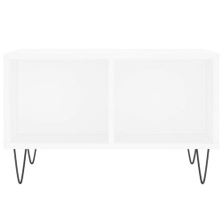 Table basse Blanc 60x50x36,5 cm Bois d'ingénierie 623755623755