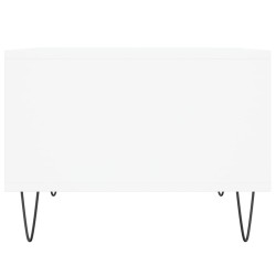 Table basse Blanc 60x50x36,5 cm Bois d'ingénierie 623755623755