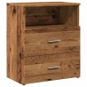 Tables de chevet 2 pcs vieux bois 50x32x60 cm bois d'ingénierie 623758623758