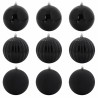 Ensemble de Boules de Noël XL 9 pc Noir Plastique 623759623759