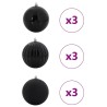 Ensemble de Boules de Noël XL 9 pc Noir Plastique 623759623759