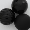 Ensemble de Boules de Noël XL 9 pc Noir Plastique 623759623759