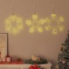 Flocon de neige de Noël Blanc chaud 44,5 x 38 cm PVC 623760623760