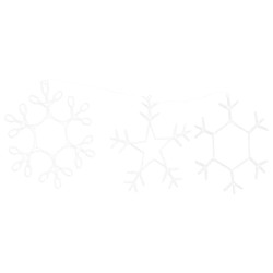 Flocon de neige de Noël Blanc chaud 44,5 x 38 cm PVC 623760623760