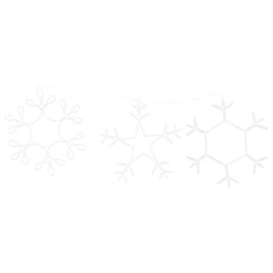 Flocon de neige de Noël Blanc chaud 44,5 x 38 cm PVC 623760623760