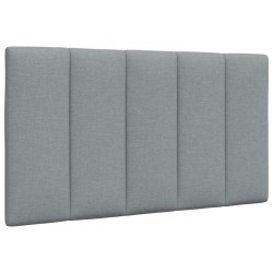 Coussin de tête de lit Hanko gris clair 80 cm tissu 623763623763