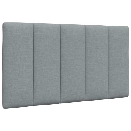 Coussin de tête de lit Hanko gris clair 80 cm tissu 623763623763