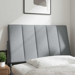 Coussin de tête de lit Hanko gris clair 80 cm tissu 623763623763