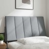 Coussin de tête de lit Hanko gris clair 80 cm tissu 623763623763