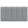 Coussin de tête de lit Hanko gris clair 80 cm tissu 623763623763