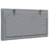 Coussin de tête de lit Hanko gris clair 80 cm tissu 623763623763