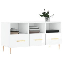 Meuble TV Blanc brillant 102x36x50 cm Bois d'ingénierie 623766623766