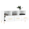 Meuble TV Blanc brillant 102x36x50 cm Bois d'ingénierie 623766623766