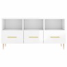 Meuble TV Blanc brillant 102x36x50 cm Bois d'ingénierie 623766623766