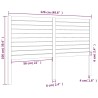 Tête de lit 126x4x100 cm Bois massif de pin 623773623773
