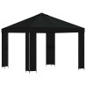 Pavillon 3 x 3 m Noir Polyester et Acier 190 gsm 623776623776