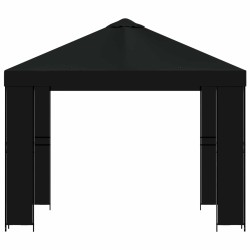 Pavillon 3 x 3 m Noir Polyester et Acier 190 gsm 623776623776