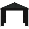 Pavillon 3 x 3 m Noir Polyester et Acier 190 gsm 623776623776