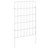 Clôture de jardin avec piquets 24 pcs 35 x 50 cm Mesh Argenté 623780623780