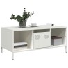Table basse blanc 101,5x50x43,5 cm acier laminé à froid 623783623783