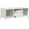 Table basse blanc 101,5x50x43,5 cm acier laminé à froid 623783623783