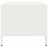 Table basse blanc 101,5x50x43,5 cm acier laminé à froid 623783623783