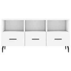 Meuble TV blanc 102x36x50 cm bois d'ingénierie 623784623784