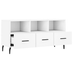 Meuble TV blanc 102x36x50 cm bois d'ingénierie 623784623784