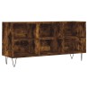 Meuble TV chêne fumé 103,5x30x50 cm bois d'ingénierie 623785623785