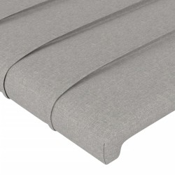 Tête de lit à LED Gris clair 203x16x118/128 cm Tissu 623788623788