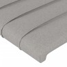 Tête de lit à LED Gris clair 203x16x118/128 cm Tissu 623788623788
