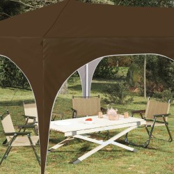 Tente de fête pop-up 575 x 288 x 245 cm Taupe Tissu Oxford 623792623792