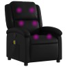 Fauteuil de massage inclinable noir similicuir 623796623796