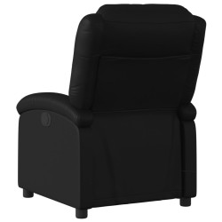 Fauteuil de massage inclinable noir similicuir 623796623796