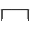 Ensemble à manger de jardin 7 pcs Résine tressée Noir 623797623797