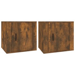 Tables de chevet 2 pcs Chêne fumé 50x39x47 cm 623799623799