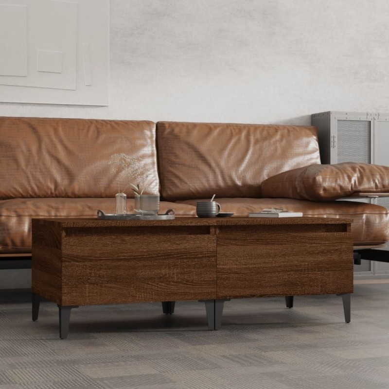 Tables d'appoint 2 pcs Chêne marron 50x46x35 cm Bois ingénierie 623800623800